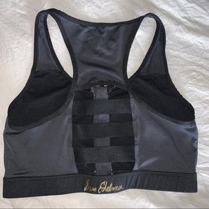 Sam Edelman Strappy Zip-Up Sports Bra